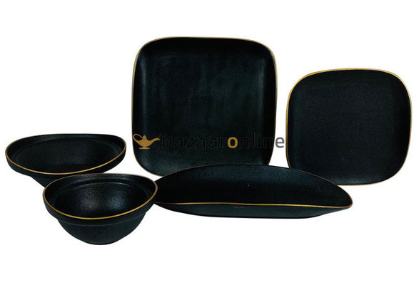 Bricard Evry Serviesset set 25-delig Zwart/Goud
