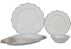 Bricard Bron Serviesset set 25-delig Wit/Zilver