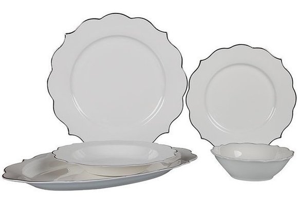 Bricard Bron Serviesset set 25-delig Wit/Zilver
