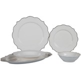 Bricard Bron Serviesset set 25-delig Wit/Goud