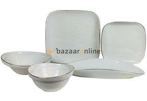 Bricard Evry Serviesset set 25-delig Wit/Goud
