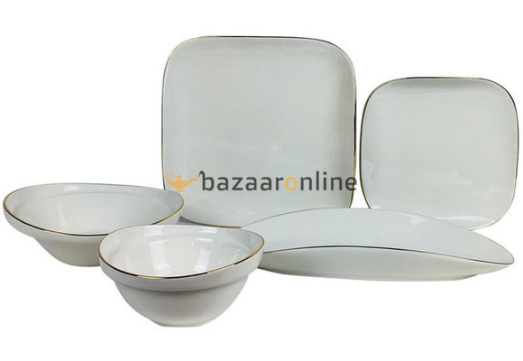 Bricard Evry Serviesset set 25-delig Wit/Goud