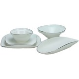 Bricard Evry Serviesset set 25-delig Wit/Zilver