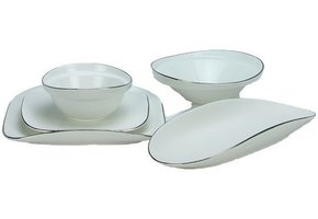 Bricard Evry Serviesset set 25-delig Wit/Zilver