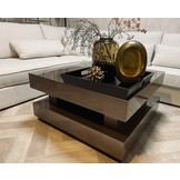 Salontafel Blox - Hamburger - Taupe - Vierkant