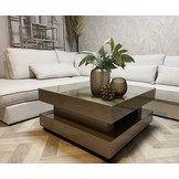 Salontafel Blox - Hamburger - Champagne - Hoogglans - Vierkant