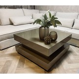 Salontafel Blox - Hamburger - Champagne - Hoogglans - Vierkant