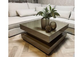 Salontafel Blox - Hamburger - Champagne - Vierkant