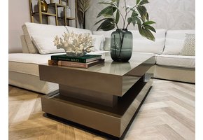 Salontafel Blox - Hamburger - Taupe - Rechthoekig