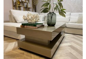 Salontafel Blox - Hamburger - Champagne - Rechthoekig