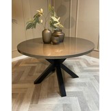 Eettafel Tokyo - Rond - Grijs Metallic hoogglans