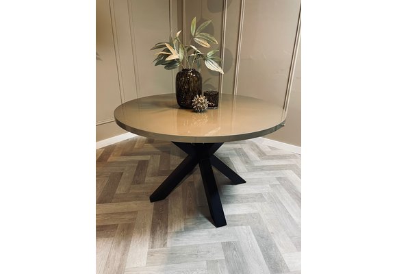 Eettafel Tokyo - Rond - Champagne