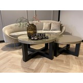 Salontafel Osaka - Set van 2 Rond - Champagne