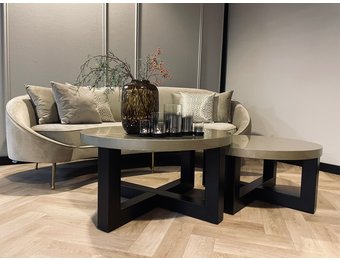 Salontafel Osaka - Set van 2 Rond - Champagne