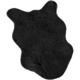 Fluffy zacht Kleedje - Zwart