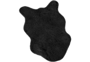 Fluffy zacht Kleedje - Zwart