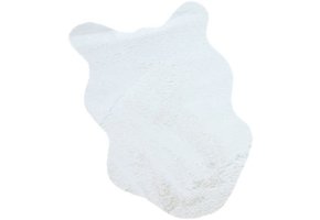 Fluffy zacht Kleedje - Wit