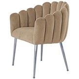 Eetkamerstoel Sorrento Velvet Taupe / Zilver