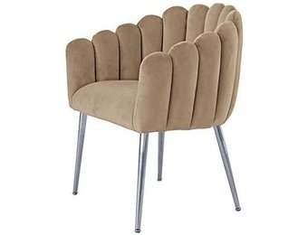 Eetkamerstoel Sorrento Velvet Taupe / Zilver