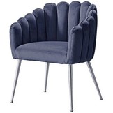 Eetkamerstoel Sorrento Velvet Grijs / Zilver