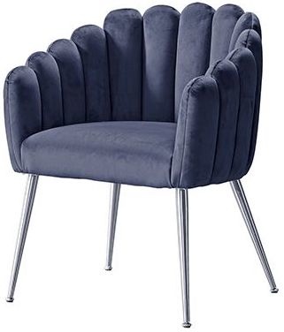 Eetkamerstoel Sorrento Velvet Grijs / Zilver