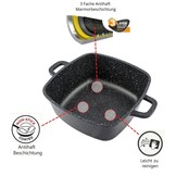 Pannenset 6 - delig - Inductie - Vierkant