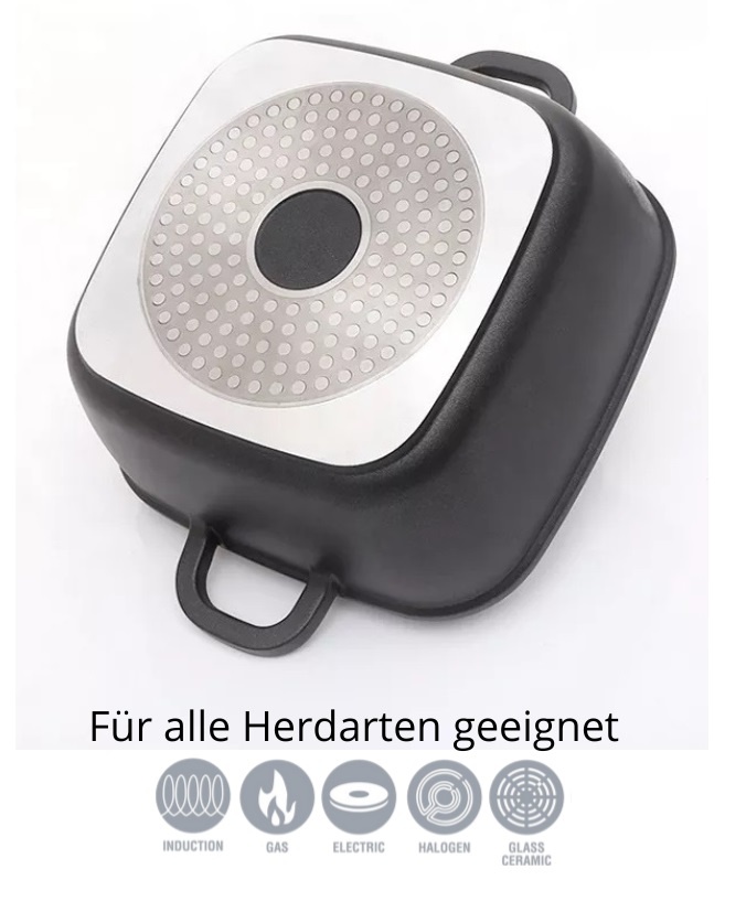 Pannenset 6 - delig - Inductie - Vierkant