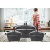 Pannenset 6 - delig - Inductie - Vierkant