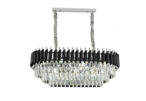 Hanglamp Pearl Ovaal Zilver/Zwart - Eric Kuster Style