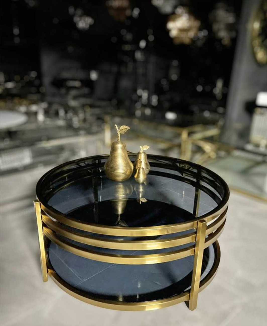 boezem Realistisch Regeneratie Salontafel goud smoke glas, shop online bij Bazaaronline.nl - Bazaaronline