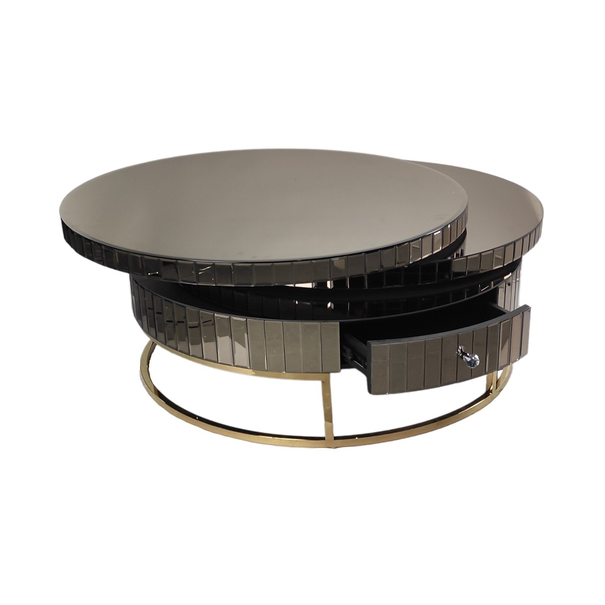 Rolanda Spiegel Salontafel Sepia - Schuifbaar