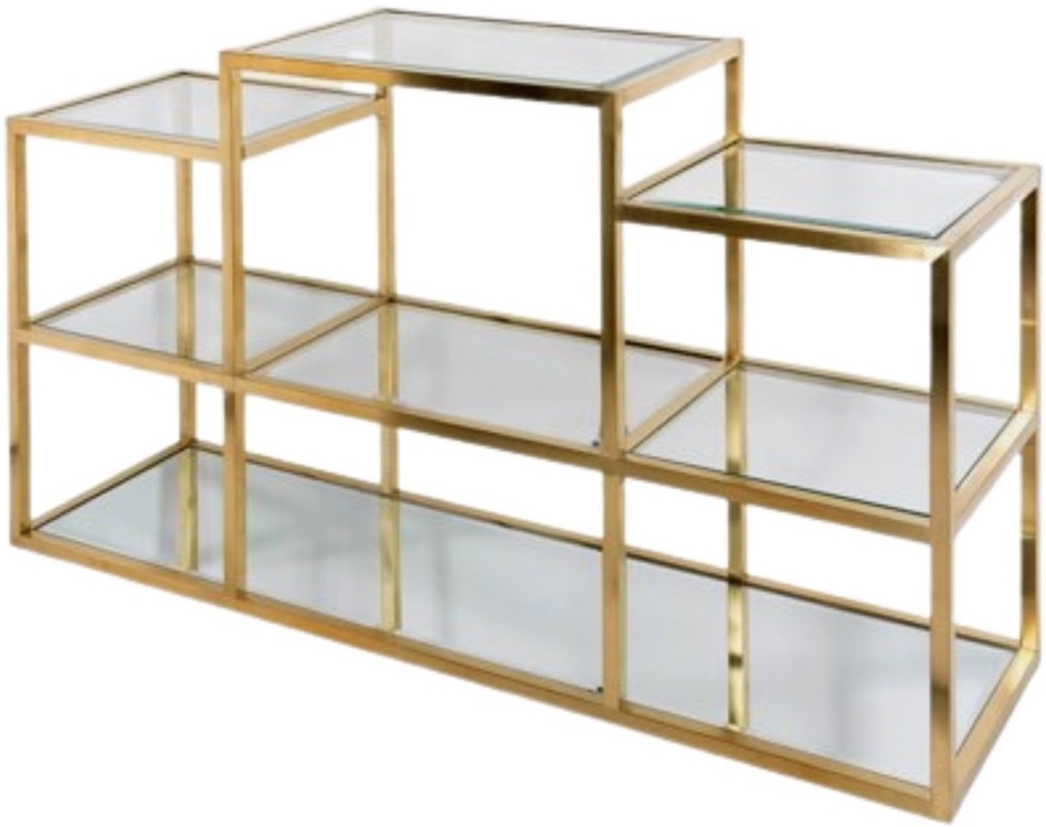 Tv-meubel Idol - Goud -180 x 40 x 45 cm