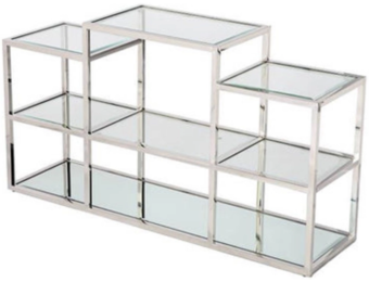 Tv-meubel Idol - Zilver -180 x 40 x 45 cm