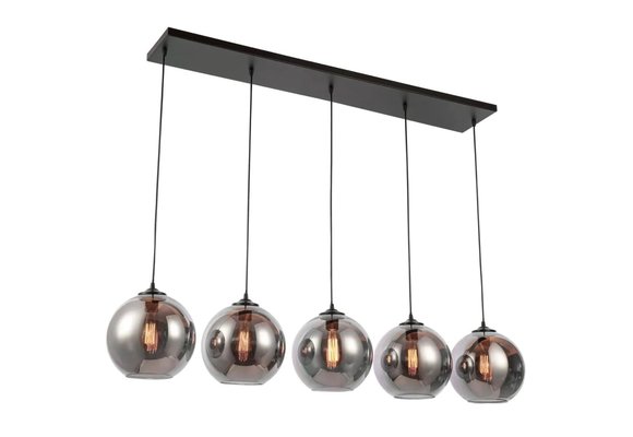 Hanglamp Smoke glas 5 Lichts