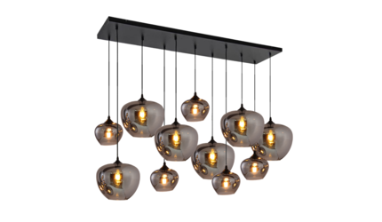 Hanglamp Apples Smoke glas  12 lichts