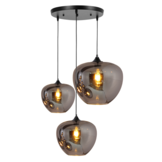 Hanglamp Apples Smoke glas  3 lichts