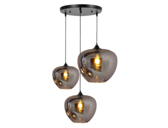 Hanglamp Apples Smoke glas  3 lichts