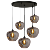 Hanglamp Apples Smoke glas  5 lichts