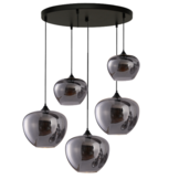 Hanglamp Apples Smoke glas  5 lichts