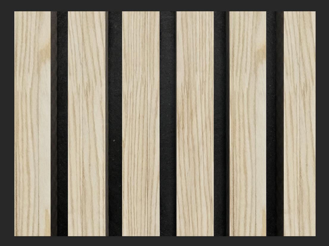 Akupanel | Akoestische Wandpanelen Licht Eiken | 280 x 60 cm