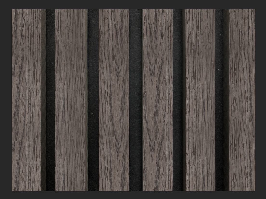 Akupanel | Akoestische Wandpanelen  Donker Eiken