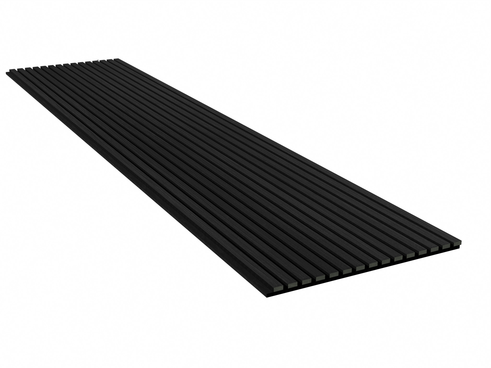 Akupanel | Akoestische Wandpanelen Zwart Eiken | 280 x 60 cm