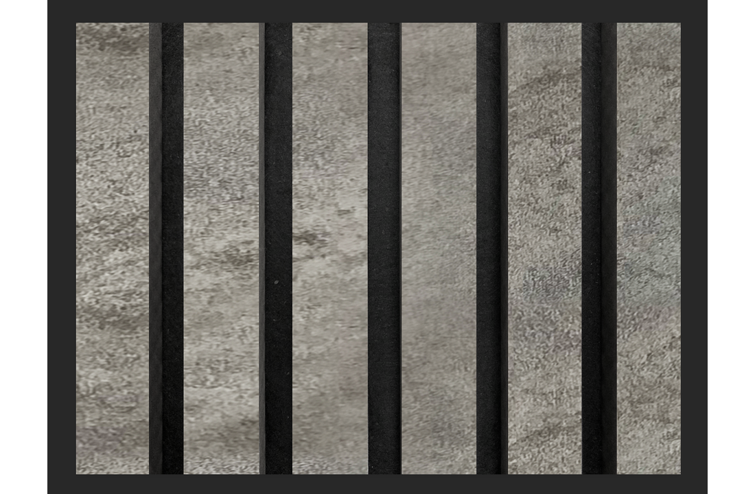 Akupanel | Akoestische Wandpanelen Licht Stone-look | 280 x 60 cm