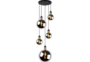 Hanglamp Dreams - Smoke glas - 5 lichts