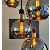 Hanglamp met 5 glazen bollen Dreams Smoke glas