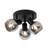 Plafondlamp Empory Smoke glas - 3 lichts  - 35 cm
