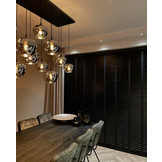 Hanglamp Apples Smoke glas  12 lichts