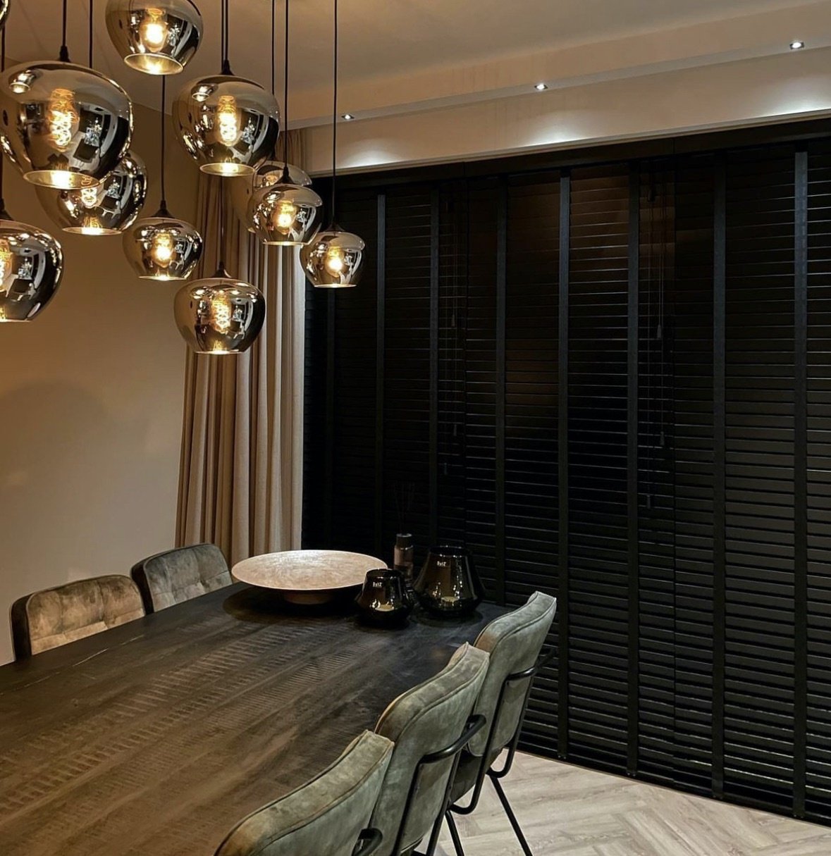 Hanglamp Apples Smoke glas  10 lichts - Ovaal