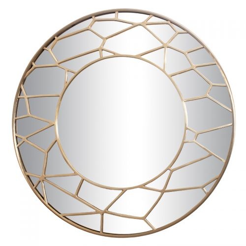 Design spiegel Lima Rond - Goud - Ø 76 cm