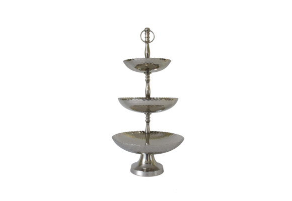 Etagère Rabat | 3-laags - Zilver